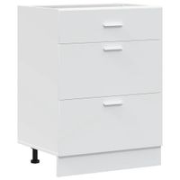 Szafka kuchenna dolna Lyon z białego drewna klejonego