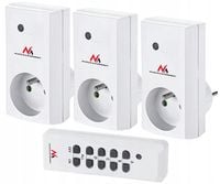 Gniazdka sterowane pilotem 3 sztuki Maclean Energy MCE153
