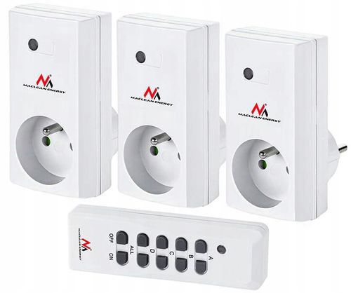 Gniazdka sterowane pilotem 3 sztuki Maclean Energy MCE153 na Arena.pl