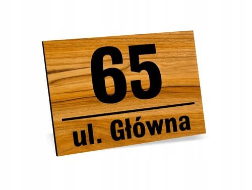 Tabliczka Tablica ADRESOWA ALUMINIOWA Numer domu na Arena.pl