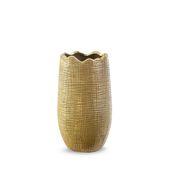 Wazon ceramiczny SELMA 18x18x32 brązowy + złoty