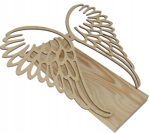 Drewniana baza pod stroik Skrzydła Anioł podkład pod stroik ozdoba cmentarz na Arena.pl