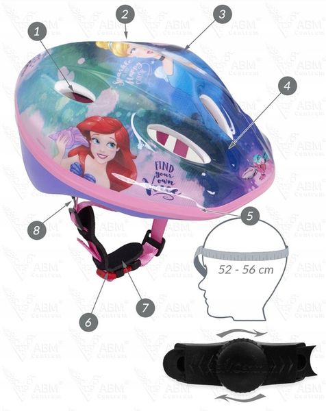 Kask rowerowy na rower hulajnogę deskorolkę obwód 52-56 cm KSIĘŻNICZK Ariel zdjęcie 5