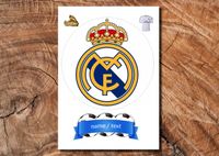 Wydruk cukrowy na tort A4 Real Madryt napis DIY