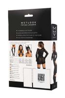 komplet bielizny glossy sheril wetlook czarny xl