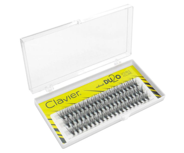 CLAVIER Kępki rzęs DU2O Double Volume - 10mm zdjęcie 3