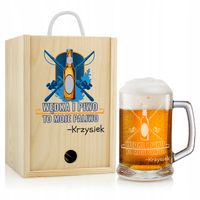 KUFEL z grawerem prezent na URODZINY 20 30 40 50