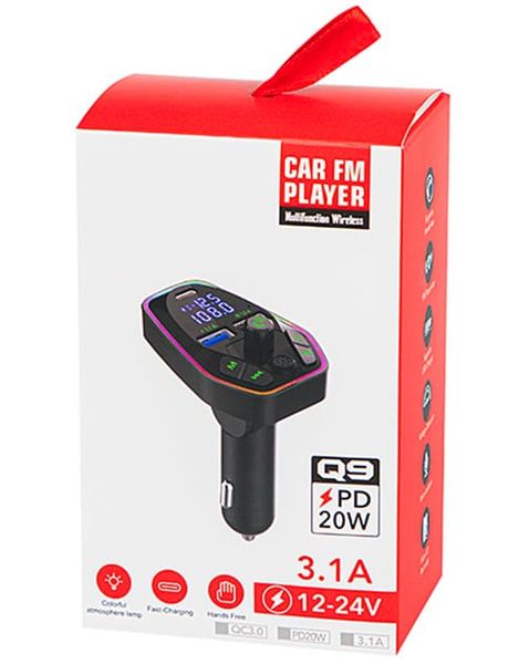 Transmiter FM Bluetooth T-05 ładowarka typ-C 20W zdjęcie 2
