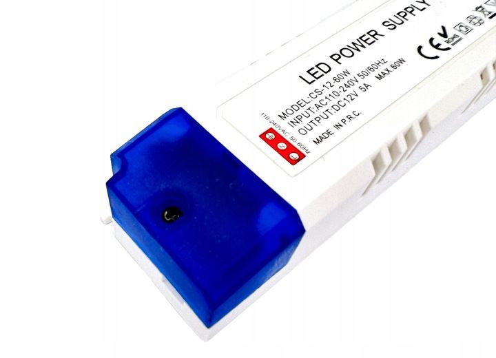 ZASILACZ 12V LED MEBLOWY 60W 5A Do Taśmy LED Transformator zdjęcie 5