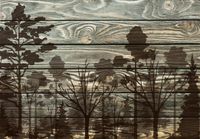 FOTOTAPETA drewno deski tło drzewa 3D 300x210