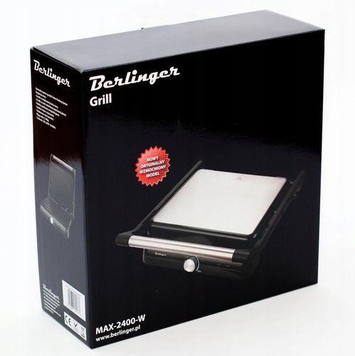 Opiekacz BERLINGER grill elektryczny| toster panini | rozkładany 180° na Arena.pl