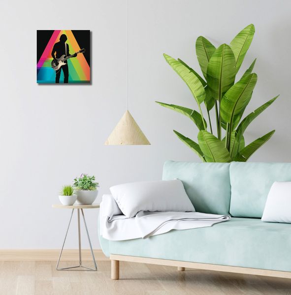 Obraz 30x30cm Pryzmat przez Gitarę zdjęcie 2