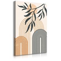 Obraz Na Płótnie Do Salonu Liście Natura Styl Boho 40cm x 50cm
