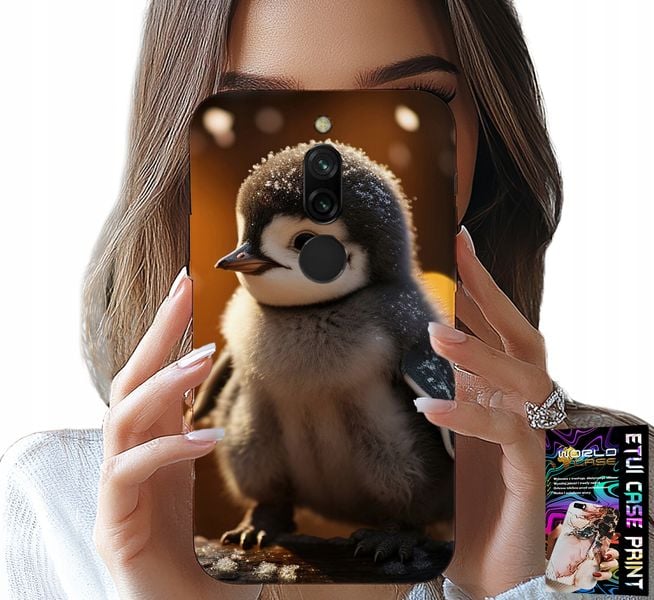 ETUI DO XIAOMI REDMI 8 - SŁODKI PINGWIN, TUPTAK, MADAGASKAR WZORY zdjęcie 1