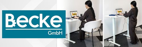 Biurko elektryczne automatyczne regulowane do pracy na stojąco 160x80 białe na Arena.pl