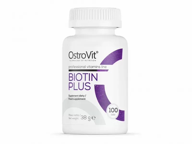 Biotin Plus 100 Tabs Ostrovit zdjęcie 1
