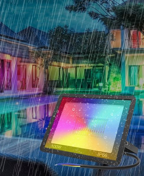 Halogen LED RGBCM 50W Tuya WIFI Aplikacja IP66 zdjęcie 10