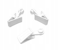 Karnisz PCV ŻABKA Z ROLKĄ do szyny 100 szt. żabki do firan / zasłon