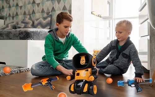 Zabawka Dla Dzieci Strzelanie do Celu Robot Roboschoot Licznik Punktów na Arena.pl