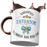 Kubek Bordowy Dla Tatuatora Najlepszy Tatuator Z Nadrukiem Ze Zdjęciem