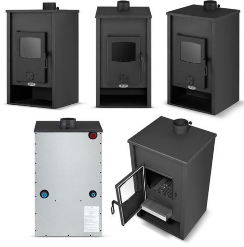 Piec piecyk kominek koza z płaszczem wodnym kocioł CO BLIST B2E na Arena.pl