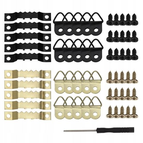 251 Zestaw Haków Do Wieszania Obrazów Z Wkrętami, Wieszaki Do Ramki i na Arena.pl