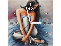 30X30CM ZEGAR OBRAZ ŚCIENNY BALETNICA TATIANA TEATR BALSHOI OBRAZ MALOWANE