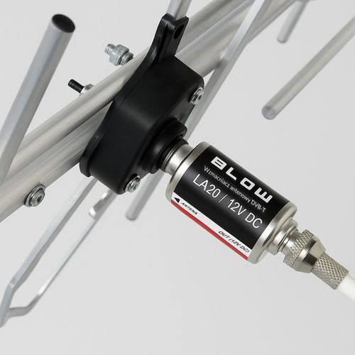 WZMACNIACZ ANTENOWY SYGNAŁU TV NAZIEMNA DVB-T2 MOCNY ZŁĄCZE F 12V na Arena.pl