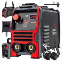 Spawarka INWERTOROWA 5.8 kVA wyświetlacz MMA 20 - 140A maska spawalnicza