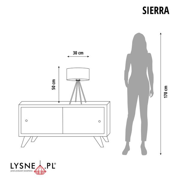 Czworonożna lampa stołowa w stylu loftowym SIERRA zdjęcie 2