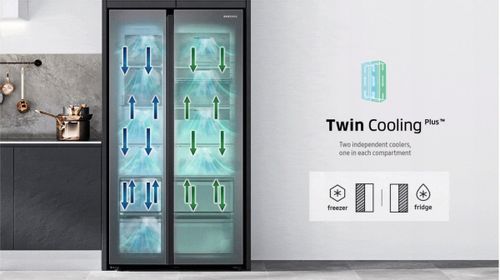 LODÓWKA SAMSUNG RS68A8840WW BIAŁY SIDE BY SIDE na Arena.pl