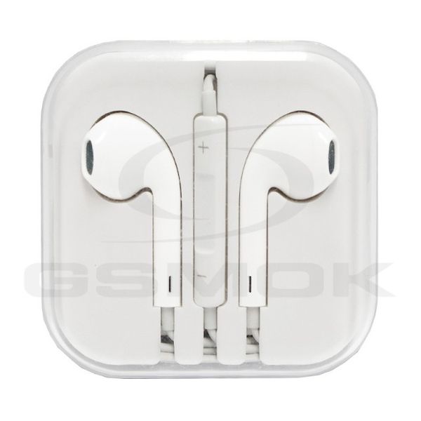 SŁUCHAWKI DO APPLE IPHONE IPOD Z MIKROFONEM BIAŁE zdjęcie 1