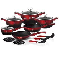 garnki berlinger haus metallic black burgundy line 15 ele bh-1632
