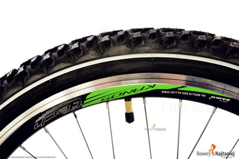 ROWER DLA CHŁOPCA 24 KANDS SNIPER 2XAMOR CZARNOCZERWONY NOWY 2018