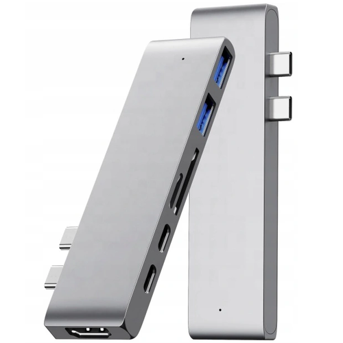 adapter hub przejściówka usb-c usb thunderbolt hdmi 4k do macbook pro air na Arena.pl