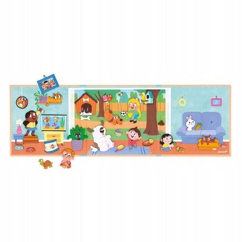 Układanka magnetyczna Zwierzęta domowe Magneti'stories dla dzieci 3+, Janod na Arena.pl