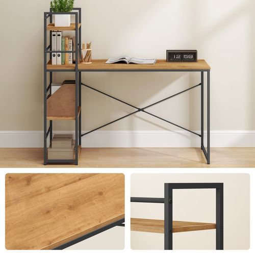 Biurko Komputerowe MAX 4.0 - dąb / nogi czarne na Arena.pl