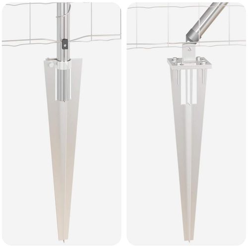 Ogrodzenie z słupkami Srebrny 1.4 x 10 m Stal na Arena.pl