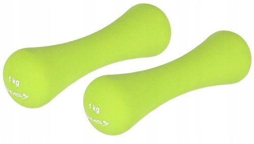 HMS Zestaw Hantli Ciężarków Żeliwnych Pokrytych Neoprenem Do Ćwiczeń 2x1 kg na Arena.pl