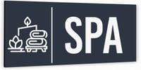 Tabliczka informacyjna SPA Aluminium ATRACYTOWA NADRUK UV Piktogram