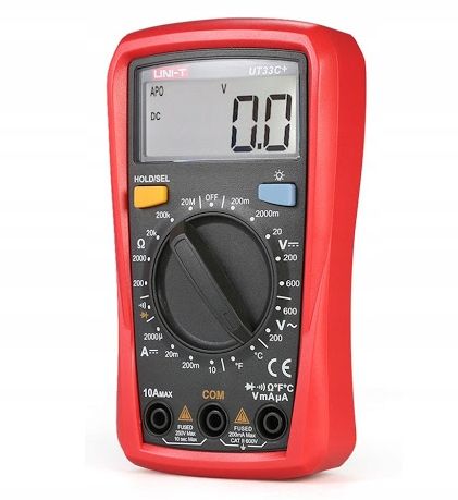 PROFESJONALNY MIERNIK CYFROWY MULTIMETR PRĄDU NAPIĘCIA LCD UNI-T UT33C+ na Arena.pl