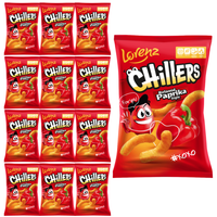 Lorenz Chillers Long Jumbos Chipsy o smaku paprykowym 70 g x 12 sztuk