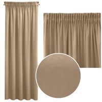 Zasłona gotowa na taśmie SIBEL 140x270 Eurofirany cappuccino