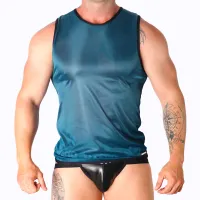 macho t-shirt sportowy l/xl zielony - oddychający, elastyczny