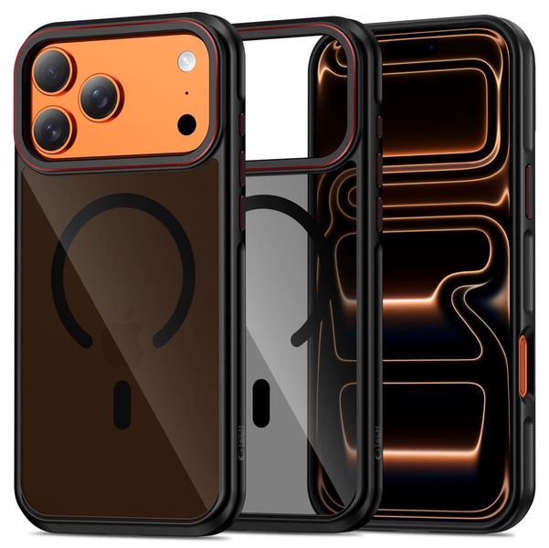tech-protect maghybrid magsafe iphone 17 pro max black/red zdjęcie 1