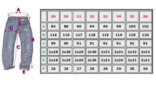 33/36 pas 96cm REGULAR EXTRA DŁUGIE JEANSY -1693 na Arena.pl