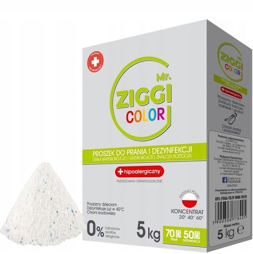 Mr. Ziggi Dezynfekujący proszek do prania kolorów 5 kg na Arena.pl