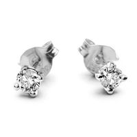 Złote kolczyki Staviori z diamentem