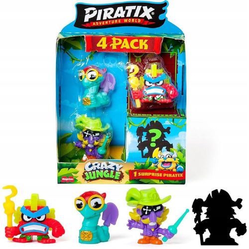 PIRATIX Crazy Jungle Mini Zestaw 4 Figurek na Arena.pl