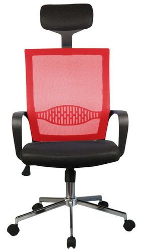 Fotel biurowy OCF-9 materiałowy - Czerwony na Arena.pl
